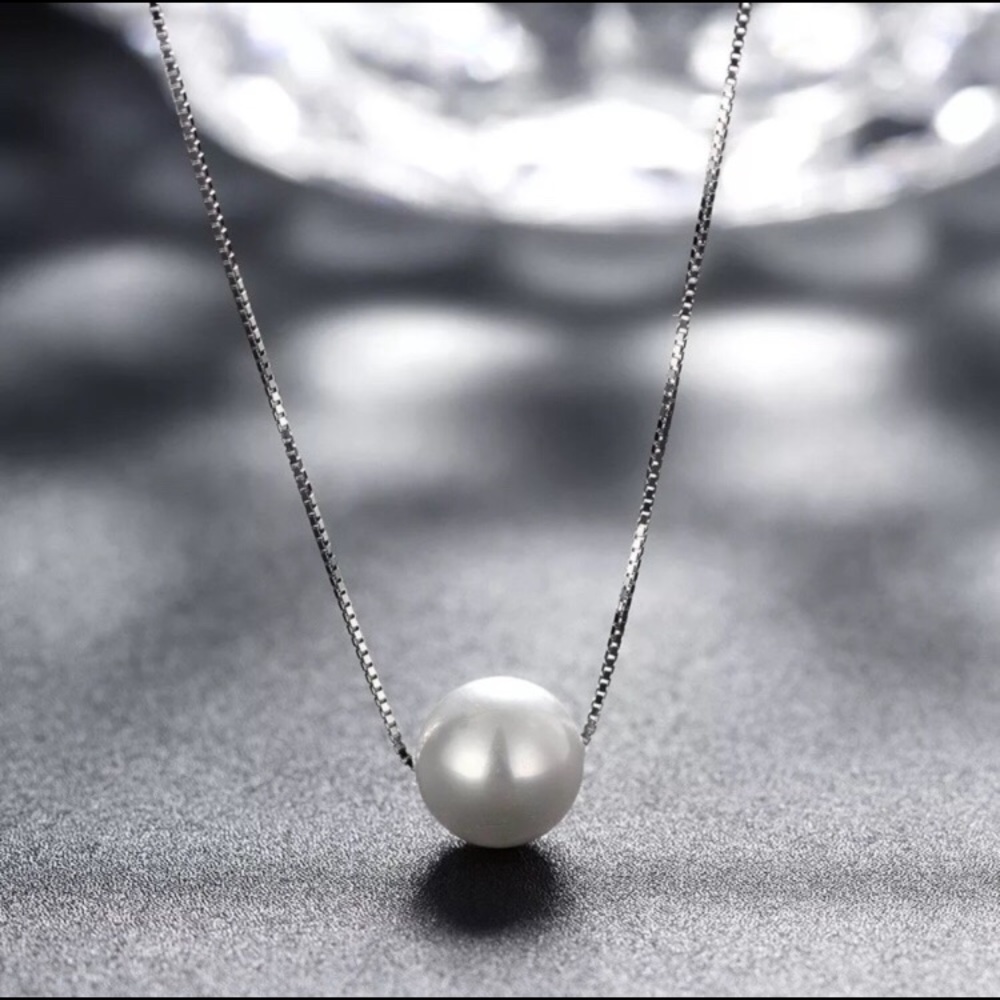 🌷Beautiful 925 Freshwater White Pearl Necklace🌷
